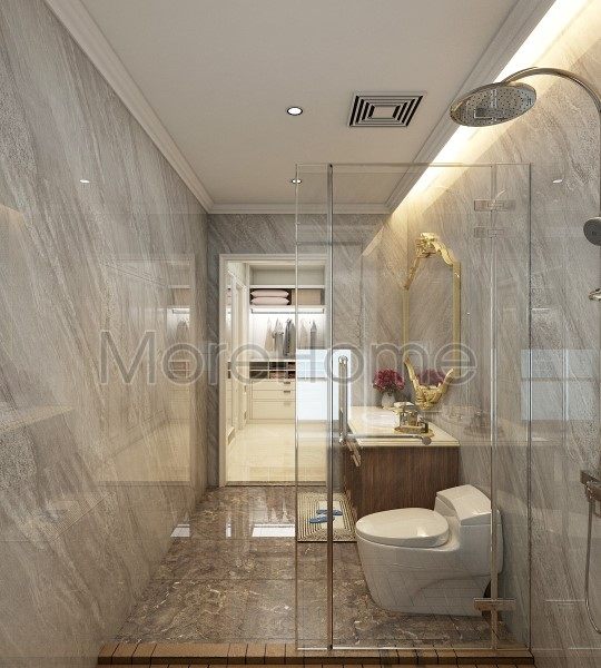 Thiết kế nội thất phòng vệ sinh biệt thự Riverside Nguyễn Duy Trinh